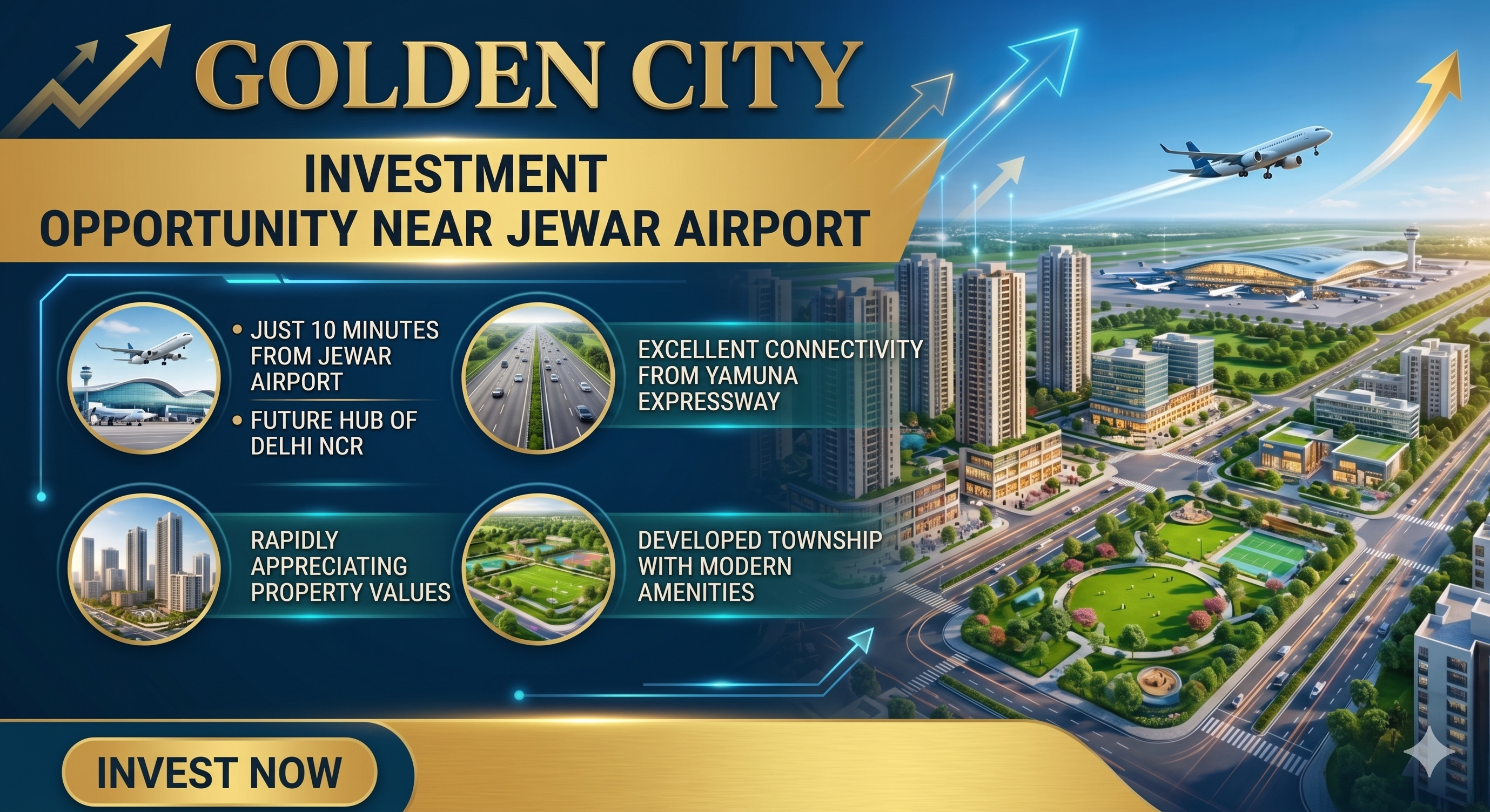 Golden City: Investment Opportunity Near Jewar Airport