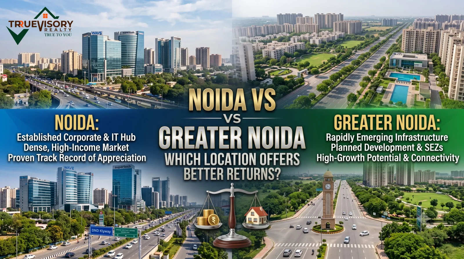 Noida vs Greater Noida: Which Location Offers Better Returns in 2026?