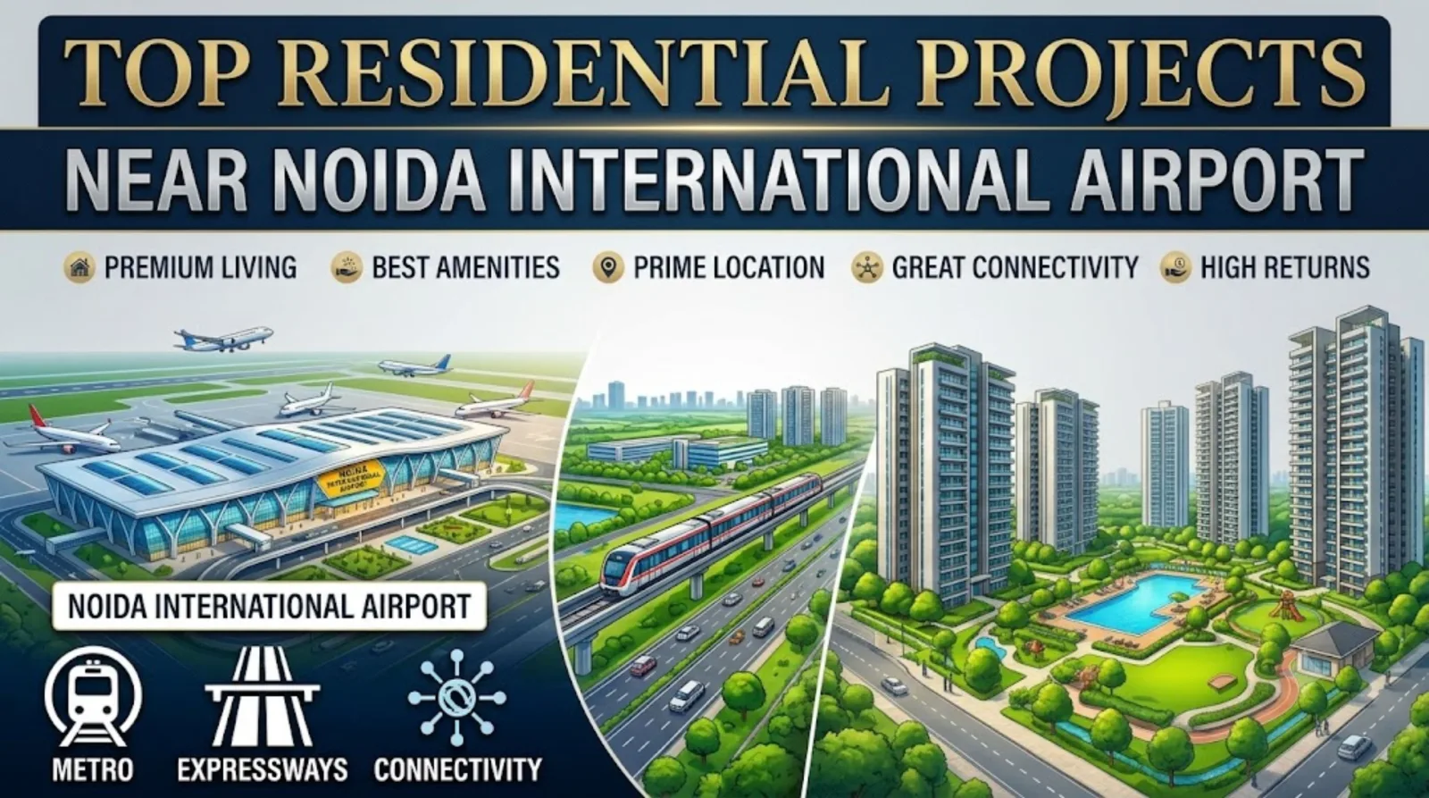 Top Residential Projects Near Noida International Airport